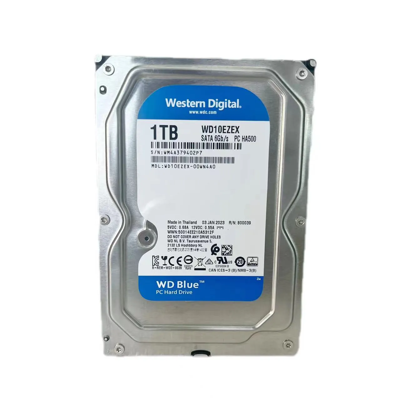 WD10EZEX Installation de stockage pour ordinateur de bureau Western Data 1TB Blue Disk Digital Mechanical Hard Disk