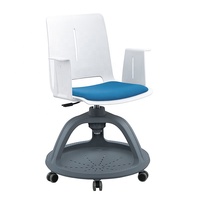 Chaise d'étude intelligente pour étudiants universitaires, chaise de formation avec tablette d'écriture, chaise pivotante
