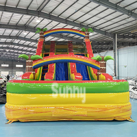 Toboggan aquatique gonflable géant écologique commercial et château gonflable avec garantie de 3 ans pour adultes