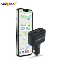Traqueur GPS Véhicule SinoTrack ST-909, Chargeur de Voiture Allume-Cigare avec Application Gratuite, Positionnement Précis et Rapport Statistique