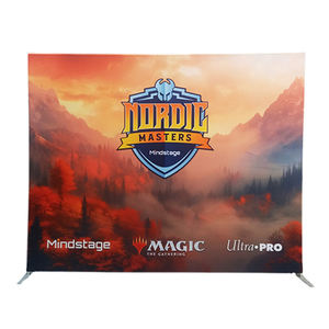 Promosyon süblimasyon germe kumaş Banner 8x8ft taşınabilir fotoğraf zemin farklı boyutları yastık kılıfı - Product Image 2