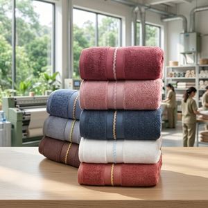 Serviette de bain en coton de haute qualité, extra absorbante, pour salons de beauté, chambres d'hôtes, logo personnalisable - Product Image 1