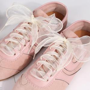 YS 3.5cm Flat Snow Gauze Shoelaces Width for German Training <b>Shoes</b> and DIY Ballet Silken Organza Flat Laces - Product Image 3