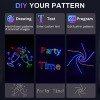 Lumière laser DJ avec contrôle par application, animation 3D, lumières de fête, DMX512, activation sonore, télécommande, lumière laser pour scène, clubs