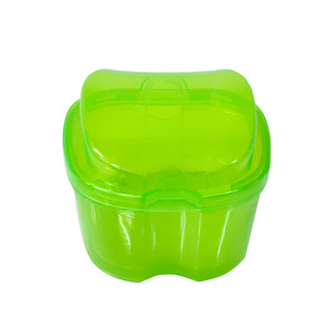 Xuanyang Apple Shaped <b>Denture</b> Storage <b>Box</b> Plastic Double Layer For <b>Denture</b> Care - Product Image 1