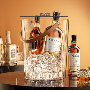 Refroidisseur de bière OEM ODM 1,5 L 2L 3L 5L 8L seau à glace en plastique fabricant refroidisseur de vin de champagne seau à glace de chambre d'hôtel personnalisé - Product Image 4