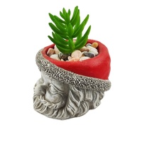Couvercle de pot de fleur en ciment de Noël personnalisé en usine élégant jardinière en béton décoratif pour une utilisation intérieure et extérieure