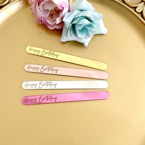 Palillos de acrílico para pastel con diseño de miel y dulzura, decoraciones para fiestas de cumpleaños, adorno para pastel de cumpleaños - Product Image 1