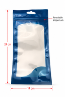 Sac en plastique transparent avec fermeture éclair personnalisé avec logo pour étui de téléphone portable, chaussettes, chaussures, emballage, pochette imprimée colorée