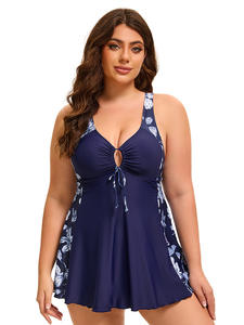 Élégant européen américain femmes Fitness maillots de bain solide une pièce maillots de bain Sexy dos découpe grande taille écologique respirant - Product Image 3