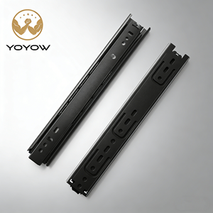 Glissières de tiroir à 3 plis en acier laminé à froid, à roulement à billes, télescopiques, robustes, pour utilisation dans les armoires de cuisine industrielles - Product Image 2