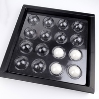 Emballage de papier pour chocolat, 25 pièces, design personnalisé, boîte-cadeau avec inserts en plastique, 16 sachets
