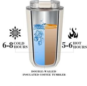 Tasse à café de bureau isolée sous vide en acier inoxydable sans BPA écologique 250ml gobelet étanche avec couvercle pour garder le froid et le chaud - Product Image 5