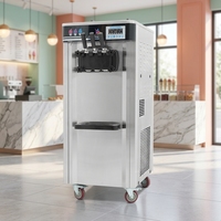 Crème glacée de qualité supérieure, 3 saveurs, faite maison, machine à crème glacée commerciale pour restaurant