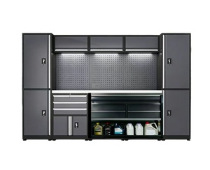 Armoire à outils métallique personnalisable pour atelier, en acier à fermeture amortie, idéale pour atelier, <span class=keywords><strong>garage</strong></span>, quincaillerie et mobilier - Product Image 1