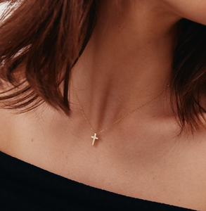 Collana con Ciondolo a Croce in Acciaio Inossidabile Jietao, Rivestimento PVD 18K, <span class=keywords><strong>Preghiera</strong></span> e Benedizione Cristiana Biblica - Regalo Senza Sbiadimento e Antiossidante - Product Image 4