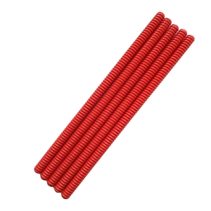 Wholesale Red Painted Grooved Serrated Wooden Rhythm Stick Scraping Claves Orff Percussion Instrument Kids Early Music Education - Product Image 1
