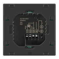 Termostato inteligente con pantalla táctil, controlador de temperatura WiFi programable digital, pantalla a color con comando de voz, 16A para el hogar