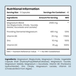 Suplemento de Magnesio Complejo de Alta Calidad para la Salud del Corazón para Mujeres y Hombres, Cápsulas de Magnesio Complejo - Product Image 6