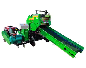 Mini electric rice wheat stalk corn silage hay baler machine in kenya