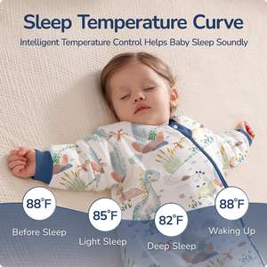 Cozy Safe Nourrissons Vêtements Bébé Sac De Couchage Blanc Coton Réglable Portable Sac De Couchage 1 <span class=keywords><strong>Tog</strong></span> <span class=keywords><strong>avec</strong></span> Manches Longues - Product Image 5