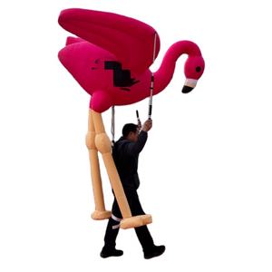 Marionnette gonflable en forme de flamant rose pour festival, spectacle de <span class=keywords><strong>cirque</strong></span>, activité, décoration - Product Image 1