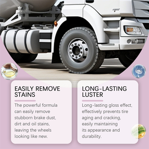 Rayhong Detergente per Ruote 120ml, Rimuove Polvere, Sporco, Macchie d'Olio, Ripristina la Lucentezza, Previene l'Invecchiamento e le Crepe dei Pneumatici <span class=keywords><strong>Auto</strong></span> - Product Image 4