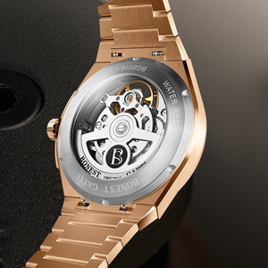 Reloj Automático para <span class=keywords><strong>Hombre</strong></span> BONEST GATTI, Reloj de Pulsera Mecánico de Lujo con Esqueleto de Acero Inoxidable, Resistente al Agua, Relogio Masculino, Montre - Product Image 3