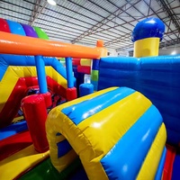 Structure gonflable de jeu pour enfants avec toboggan, en PVC, logo personnalisé imprimé, 5x4m, utilisation extérieure, haute qualité JIALE JL149