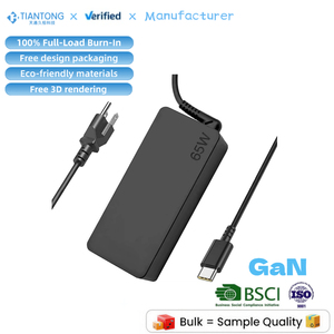 Nouveau Chargeur d'Ordinateur Portable USB C GaN 65W de Haute Qualité, Adaptateur Secteur AC DC pour Lenovo Asus Hp Acer MacBook, Chargeur Rapide Type C - Product Image 1