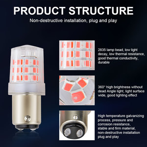 หลอดไฟ LED LELANPU รุ่น 7443 สำหรับไฟเลี้ยว รุ่น 3157 รุ่น <span class=keywords><strong>1156</strong></span> P21W/1157 P21/5W สำหรับรถยนต์ทั่วไป - Product Image 2