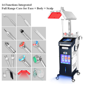 เครื่องดูแลผิวล้ำลึกด้วยออกซิเจนอเนกประสงค์14อิน1เครื่องดูแลผิวหน้าไฮโดรไดมอนด์ความถี่สูง2024 - Product Image 2