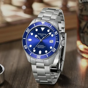 Montre mécanique automatique de luxe Drioshipping, haut de gamme, NH35, Japon, entièrement en acier inoxydable, verre, mode, affaires, montre-bracelet, boîte - Product Image 4