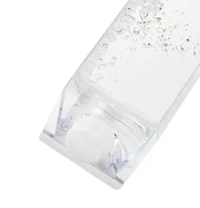 Food Grade Ps Plastic Flessen 500Ml Transparant Draagbare Drinkware Outdoor Klimmen Tour Melk Karton Water Fles Voor Melk Thee