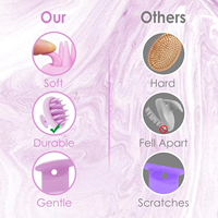 Silikon-Kopfhautmassagegerät Shampoo-Bürste zur Schuppenentfernung Haarwuchs-Förderung Weiche Borsten Nass-Trocken-Anwendung Salon Großhandel Individuelles Logo OEM ODM