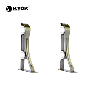 ขายึดราวม่านคู่อเนกประสงค์ KYOK - โลหะขัดเงาหลากสีสำหรับหน้าต่างแบบกำหนดเอง - Product Image 2