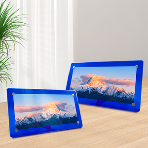 Trong suốt Acrylic khung ảnh đứng với nam châm để hiển thị photocards trong văn phòng hoặc trang trí máy tính để bàn nhà - Product Image 3