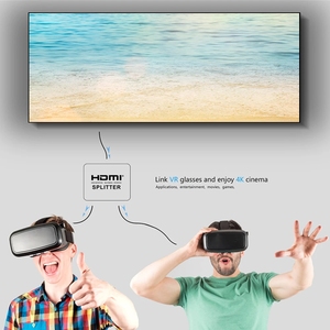 ตัวแยกสัญญาณ HDMI 4K,ตัวแยกสัญญาณวิดีโอ Full HD 1080P ตัวสลับสัญญาณ HDMI 1X2ตัวแยก1ใน2ออกจอแสดงผลคู่สำหรับ HDTV DVD สำหรับ <span class=keywords><strong>PS3</strong></span> Xbox - Product Image 5