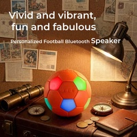 Nouveau haut-parleur sans fil en forme de ballon de football, compatible V5.3, batterie rechargeable 1000-2000mAh, lumières LED RGB, carte TF/radio FM/MP3 5W