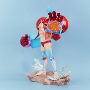 Figurines d'action en PVC <span class=keywords><strong>Luffy</strong></span> & Franky à double tête interchangeable, pose classique, jouet de dessin animé - Product Image 2