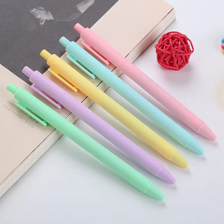 Khuyến Mại Sinh Viên Macaron Bút Bi Refill Lưu Niệm Ball Point Nhựa Bút Bi Cho Trẻ Em