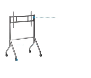 <span class=keywords><strong>Soporte</strong></span> Móvil para Pizarra Interactiva, <span class=keywords><strong>Soporte</strong></span> Móvil para Monitor de <span class=keywords><strong>TV</strong></span> de 42 a 75 Pulgadas, Capacidad de Carga Máxima de 60 kg, con Ruedas, Fácil de Mover - Product Image 4