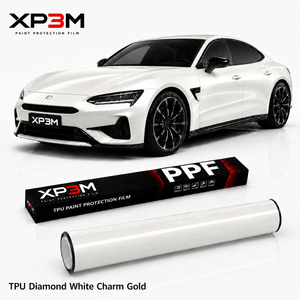 Film de protection de peinture automobile TPU PPF XP3M Diamond White Charm Gold 7,5 mil, film changeant de couleur, blanc nacré, auto-réparant - Product Image 1