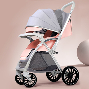Poussette bébé JXB avec large nacelle lavable, pliage à une main, fonction chauffante et capote complète - Product Image 3