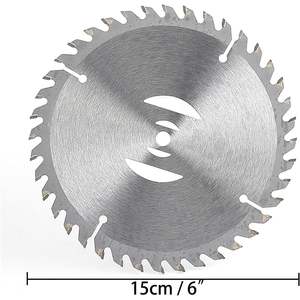 Lame rotative Cgnroneau 15 cm (6 pouces) à pointe en carbure pour tondeuse à gazon, pièces de rechange - Product Image 1