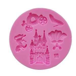 Delicado cuento de hadas figura forma pastel <span class=keywords><strong>molde</strong></span> de silicona vestido zapatos de tacón alto Chocolate decoración herramientas de silicona - Product Image 1