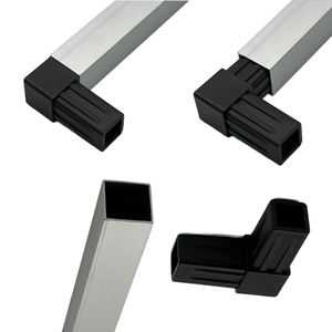 נתיבים רבים שונים צינור מרובע מתאים עבור 20 x20 25x25 30 מרובע צינור מחבר פנימי פלסטיק צינור מרובע צינור מרובע - Product Image 2