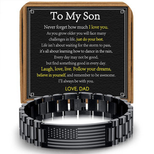 Wholesale Fine Bracelets & <b>Bangles</b> Luxury 316l Stainless Steel Hand Chain American Flag Bracelets for <b>Men</b> - Product Image 5