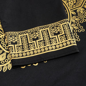 S-2XL setelan pria 2 potong, baju dan celana kasual tradisional Afrika Lengan Panjang ringan - Product Image 5