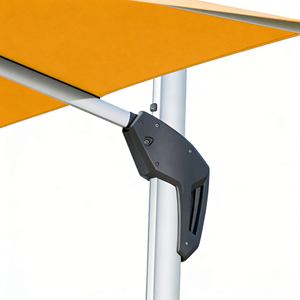 Sombrilla Minimalista <span class=keywords><strong>de</strong></span> Aluminio, Impermeable, con Protección UV, con Toldo Superior Ventilado, Sin Cenefa, Base Giratoria <span class=keywords><strong>de</strong></span> 360 Grados, para Exteriores - Product Image 4